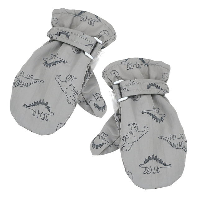 Guantes cálidos de otoño e invierno con estampado de dibujos animados para niños,