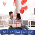 thumbnail image 6 of 5 Senses Gift Bags for Him Her with Ribbon Handles Sight Smell Touch Taste Sound Paper Gift Bags for Men Women Birthday Valentine Wedding Anniversary Party(Blue,12.6 x 8.7 x 4 Inches), 6 of 7