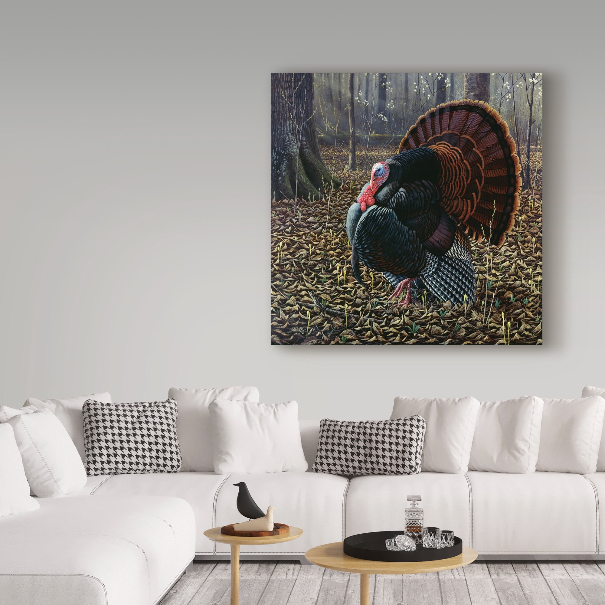 Trademark Fine Art 'The King Of Spring Wild Turkey' Canvas Art by Wilhelm Goebel