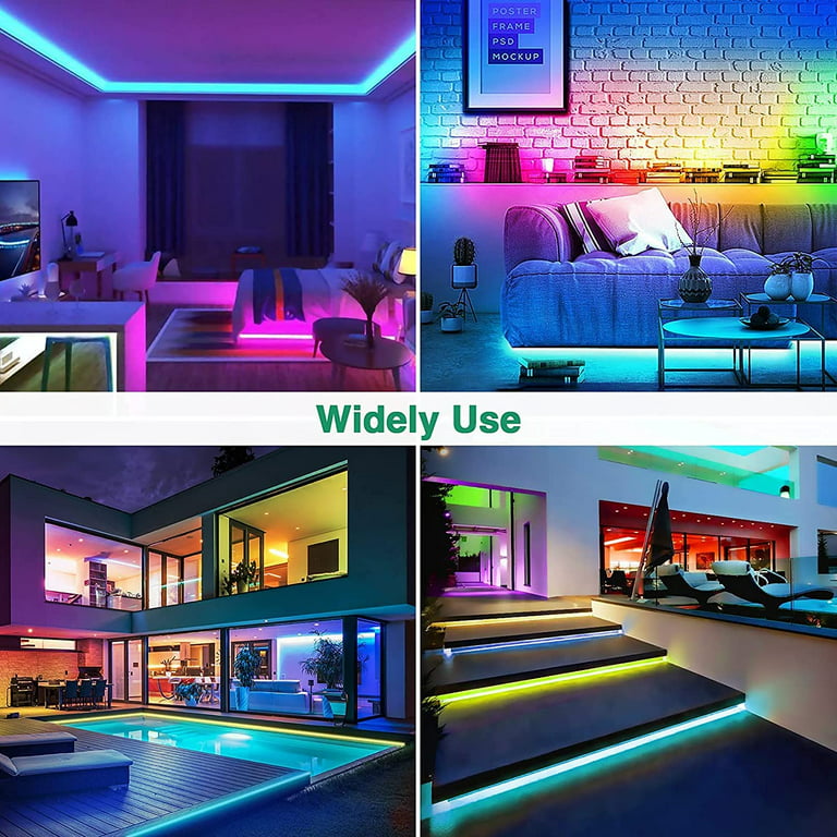 iNextStation Neon LED Strip Lights 16.4ft/5m Neon Light Strip 12V Silicone  LED Neon Rope Light Waterproof Flexible LED Lights for Bedroom Party