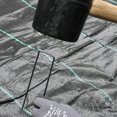 thumbnail image 3 of Tela especial Clavos de jardinería Césped Clavos de jardinería Galvanizado U Clavos de tierra Clavos de punta inclinada Amazon U Clavos de jardinería 15 * 3 cm Negro 10 piezas JAMW Sencillez, 3 of 5