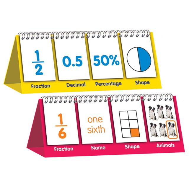 Flip Stand Junior Learning Fracciones Voltea Fracciones para niños de 6 a 9 años