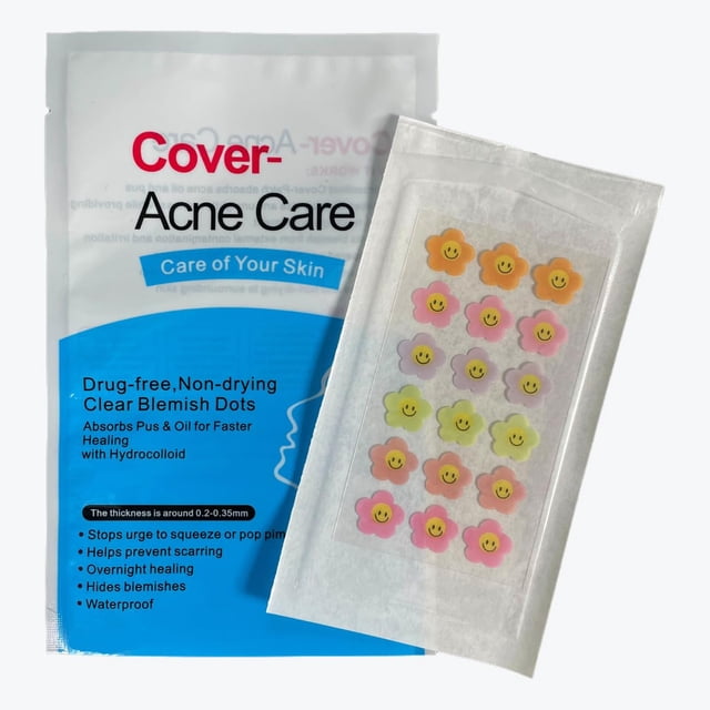 CLCMS Parches para espinillas para la cara - Parches hidrocoloides para acné para la cara - Parches para zit sin crueldad para la cara Parches para imperfecciones Pegatinas para espinillas Pegatinas p