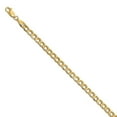 thumbnail image 1 of 14k Yellow Gold 4.3mm SemiSolid Curb Link Chain, 1 of 4