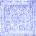 thumbnail image 1 of Ahgly Company Machine Washable Indoor Square Persian Blue Traditional Area Rugs, 7' Square, 1 of 4