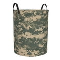 thumbnail image 2 of PAYOHTO Foldable Laundry Room Hamper Bucket Waterproof Bathroom Basket for College Student Living Room Storage Pillows Blankets US Army Camouflage, 2 of 8
