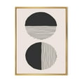 thumbnail image 1 of Designart Lignes géométriques minimales et cercle IV ART MURAL À CADRE FLOTTÉ, 1 of 4