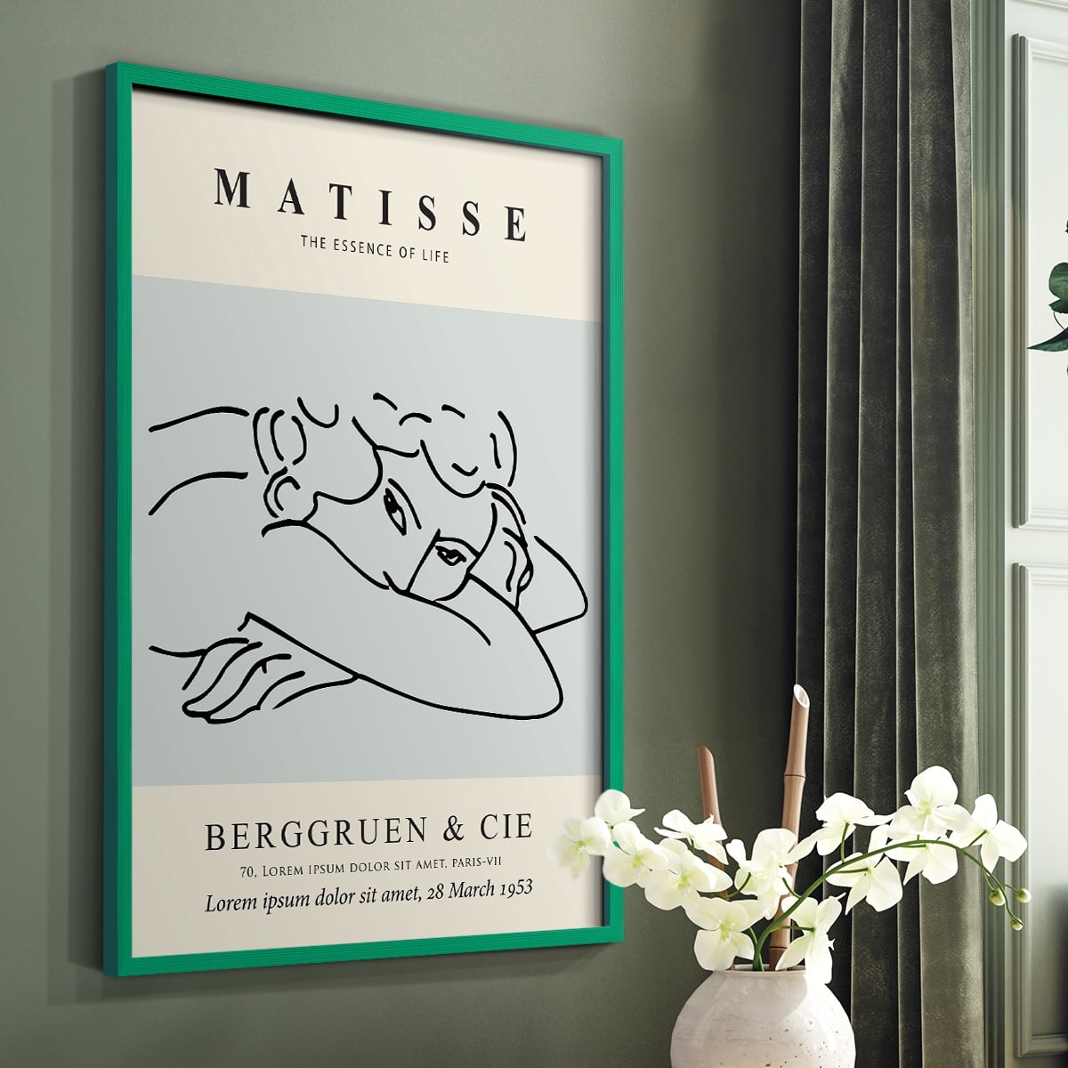Matisse L Framed Print - Solid Wood