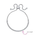 thumbnail image 4 of Bling Jewelry Womens Classic Cocktail CZ Slide Bolo Tennis Bracelet Silver Plated Adjustable, 4 of 6