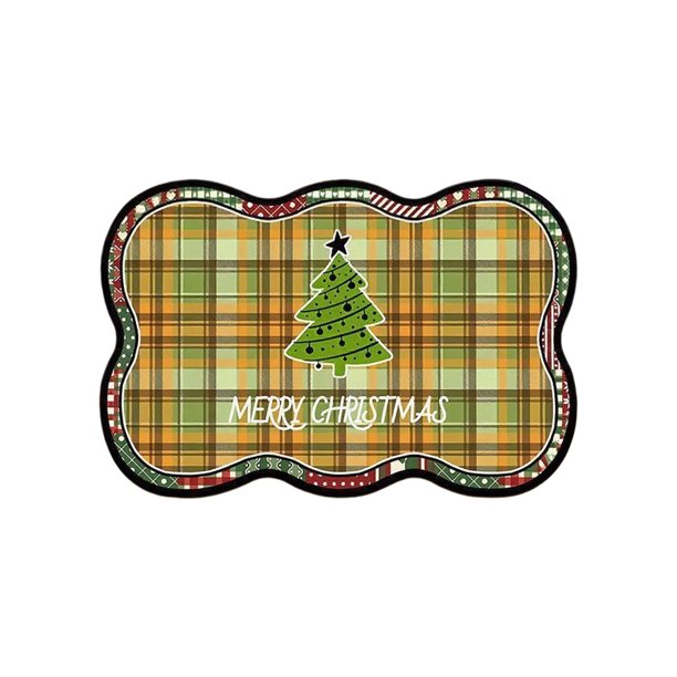 Yhmxh Alfombrillas de baño para bañoAlfombrillas navideñas de diatomeas, absorbentes, antideslizantes, antisuciedad, antidesgaste, para baño y decoración navideña. Decoración del baño