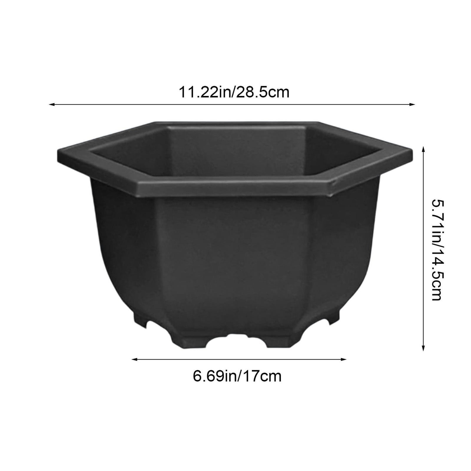 EDHITNR Flower Pot with Drainage Holes Lightweight Modern Planter for Home Gardening Balcony, Indoor Outdoor Potted Container