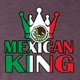 thumbnail image 5 of Wild Bobby Mexican King Latin Pride Men Premium Tri Blend Tee, Vintage Purple, X-Large, 5 of 5