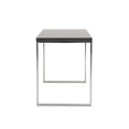 thumbnail image 4 of HomeRoots 556634 47 in. Gray & Silver Wood & Stainless Steel Sled Writing Desk, 4 of 5