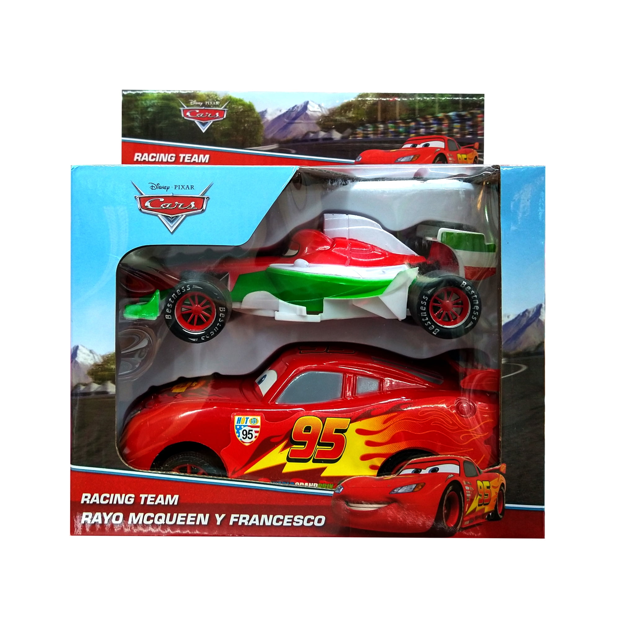 Set Autos Toy Mark Rayo McQueen y Francesco 17cm Bodega