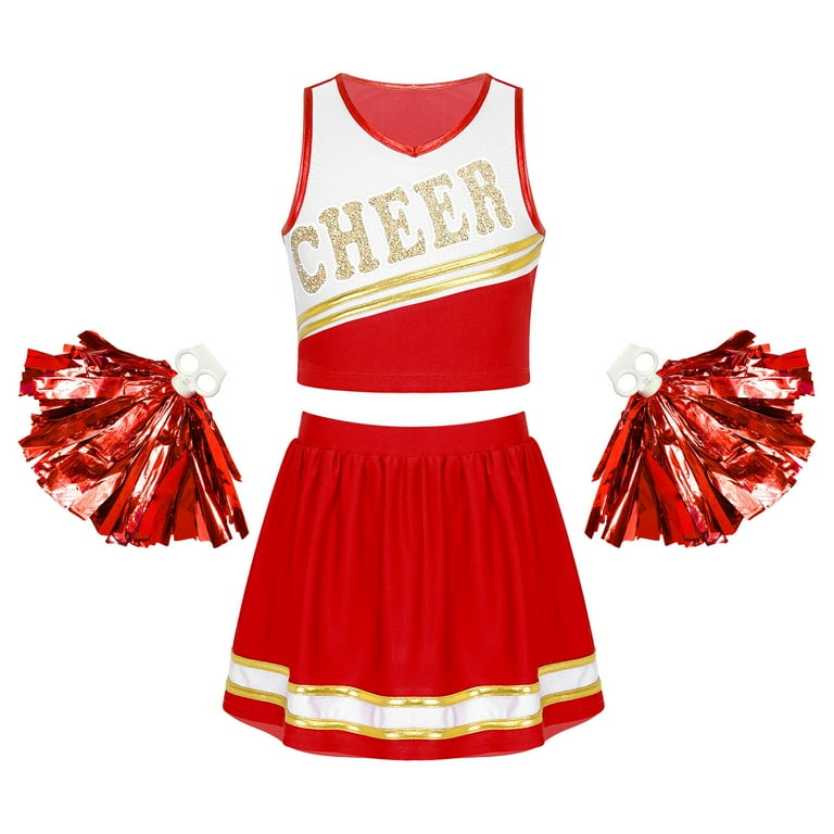 Pom Pom Red White Blue Cheerleader Costume Accessory Pom Pom Red White Blue Cheerleader Costume Accessory