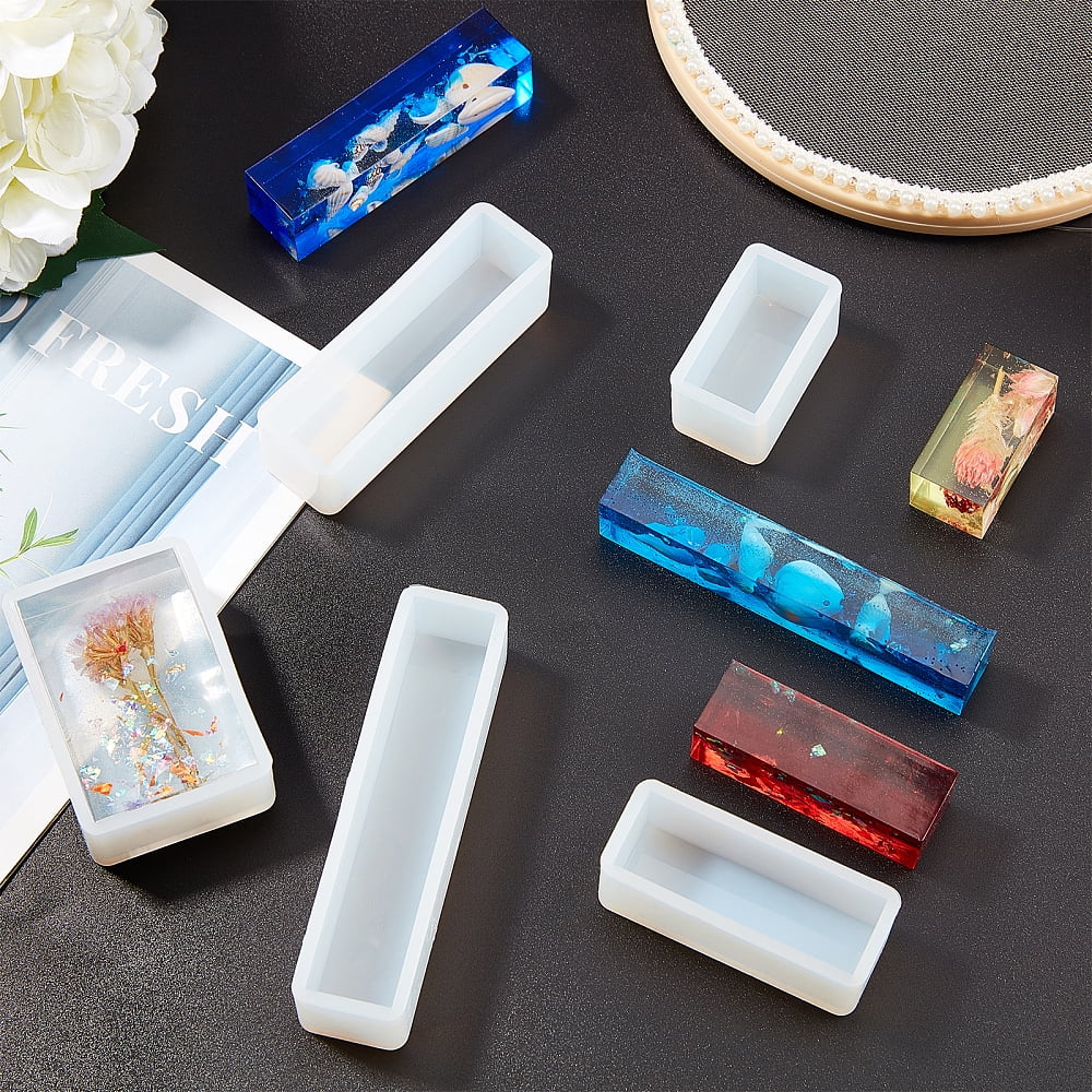 DIY Decoration Kits with Measuring Cup Molds Iron Tweezers Latex Finger Cots Plastic Pipettes Tinfoil and Birch Wooden Sticks
