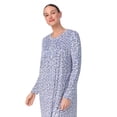 thumbnail image 4 of Aria Women’s Knit Velour Long Sleeve Ballet Nightgown, Sizes XS-5X, 4 of 6