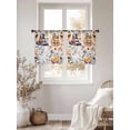thumbnail image 3 of Pumpkins Halloween Sheer Curtains 45 Inch Length 2 Panels Set for Living Room/Bedroom, Skull Candy Candle Cute Ghost Semi Curtain Sheers Drapes Rod Pocket Curtains Window Treatment Set 52''x45''x2, 3 of 7