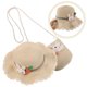 thumbnail image 2 of 1 Set Cute Little Girls Summer Beach Hat And Woven Crossbody Bag Floppy Straw Sun Hat Toddler Woven Purse For Outdoor Kids Travel, 2 of 3