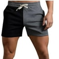 thumbnail image 1 of EQWLJWE Summer Saving!Color Block Shorts For Men,Men'S Graphic Color Block Cool Shorts ,Casual Loose Drawstring Elastic Waist Shorts With Pockets, 1 of 3