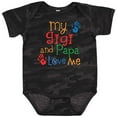 thumbnail image 3 of Inktastic Gigi and Papa Love Me Grandkids Boys or Girls Baby Bodysuit, 3 of 5
