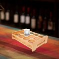 thumbnail image 5 of Shot Glasses Set Shot Glass Tray Holder with 12 Holes Serving Stand Organizer for Tequila Whiskey - Club Bar, 5 of 5