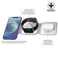 thumbnail image 2 of Uunique 15W Trio 3in1 Magnetic Foldable Wireless Charger - White, 2 of 3