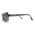 thumbnail image 3 of Womens Mod Rectangle Iconic Fashion Plastic Sunglasses Slate Black, 3 of 4