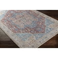 thumbnail image 4 of Hauteloom Como 2' x 2'11" Machine Washable Small Area Rug - Waterproof - Pet & Child Friendly - Stain & Water Resistant - Vintage Distressed - Oriental Persian Medallion - Blue, Burgundy, Cream, 4 of 17