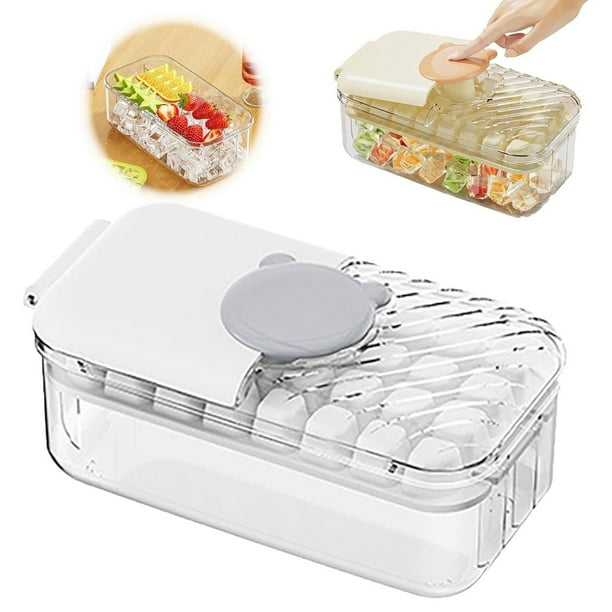 32 Bandeja cuadrada Maker Casa de alimentos de gran capacidad de almacenamiento con silicona reutilizable Kit de cubo anticongelante