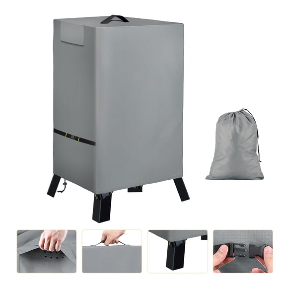 Electric Smoker Cover for Outside, Smoker Grill Cover, 19"W x 18"D x 33"H