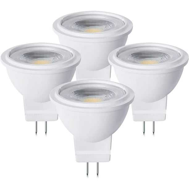 maat Buitenland zitten 12V MR11 GU4.0 LED Light Bulb - 3W G4/GU4/GZ4 Bi-Pin Base LED Spot Light  Low Voltage MR11 Landscape Bulbs 25W Halogen Equivalent Warm White 3000K  for Accent Recessed Lamp (4-Pack) - Walmart.com