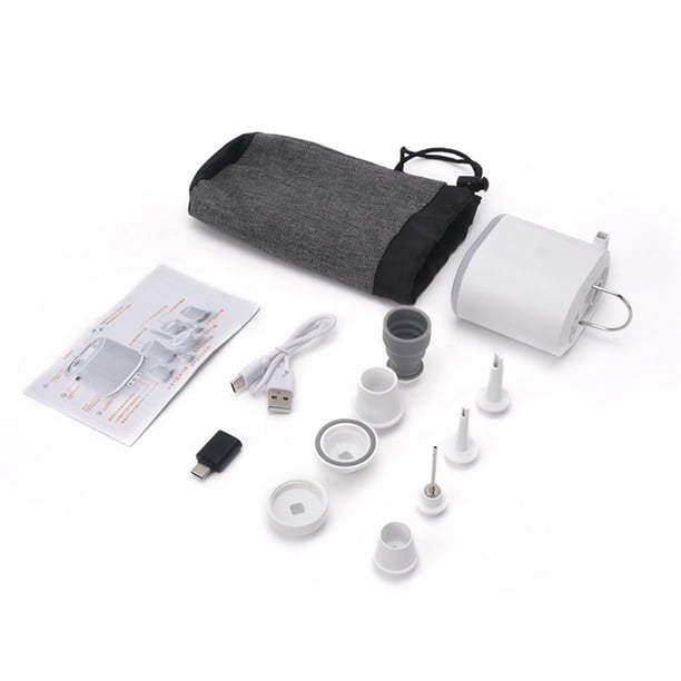Bomba De Aire Eléctrica Bomba de aire 3600mA Bomba de aire liviana para inflar para acampar al aire libre Blanco Ndcxsfigh Para Estrenar
