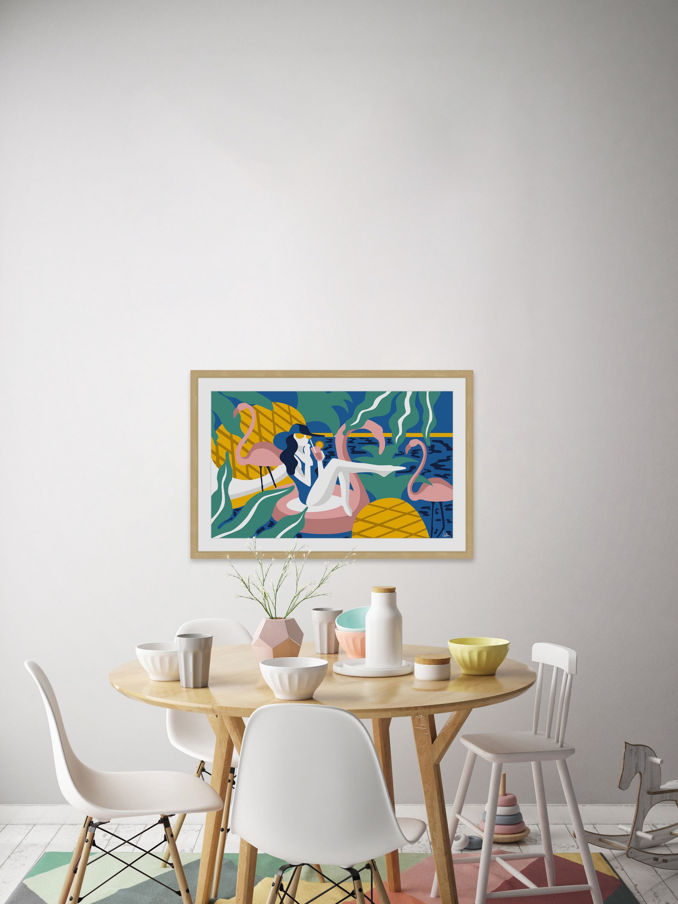 Come the Summer Time Framed Painting Print