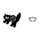 thumbnail image 1 of Reloj de pared con forma de gato de dibujos animados, silencioso, de acrílico. Plato para dulces con tapa de cristal, sin . Ideal para fiestas d, 1 of 8