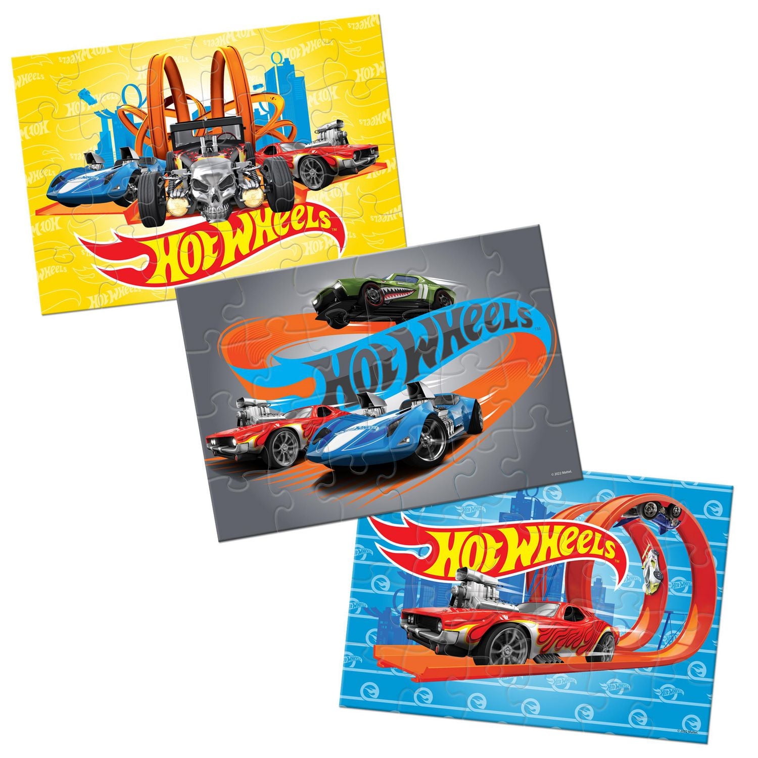 Hot Wheels 3pk Puzzle
