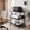 Black, variant on VECELO 3-Tier Printer Stands with Charging Station, Large Rolling Printer Cart with Wheels, Printer Table with Power Outlet USB Port, Printer Shredder Stand for Home Office, Brown