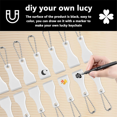 thumbnail image 4 of 30Pcs White Plastic Scratch Ticket Scratcher Tool Card Scraper Scratch Off Tool Keyring Ticket Scratcher for Label,Film, 4 of 6