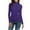 Purple, variant on Kovlvoll Tops for Women Long Sleeve High Neck Stretchy Solid Color Slim Fitting Underlayer T Shirt Blouse