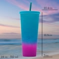 thumbnail image 2 of Vaso desvanecido azul morado Brandtrendy Texturizado 710 ML, 2 of 3