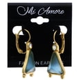 thumbnail image 2 of Mi Amore AB Finish Dangle-Earrings Blue/Gold-Tone, 2 of 2