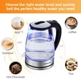thumbnail image 3 of Panana Electric Kettle, 1.8L Glass Kettles with Blue LED, 1200W, Built-In Mesh Filter, Fast Boil, Easy to Clean, Boil-Dry Protection, BPA Free, 3 of 9