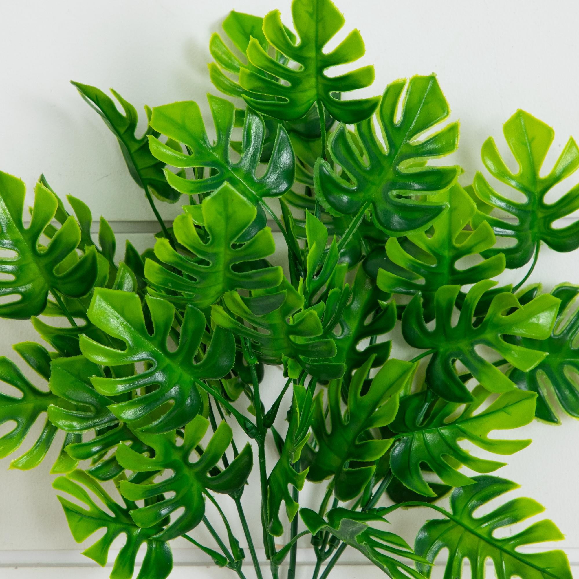 13in. Artificial Mini Monstera Bush - Set of 6