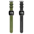 thumbnail image 3 of Fintie Band for Fitbit Versa 2 / Versa / Versa Lite Edition, Double Layer Soft Woven Nylon Replacement Strap Band with Metal Buckle Olive, 3 of 7