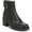 Black Leather, variant on Zodiac Womens Gannet Leather Lug Sole Ankle Boots