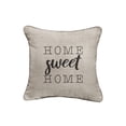 thumbnail image 5 of Sunbrella Indoor/Outdoor Single Embroidered Pillow - "Home Sweet Home" Cast Silver with Black Words, 5 of 5