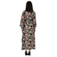 thumbnail image 4 of Moomaya Printed MaxiDress KaftanFor Women Nightgown Bikini Cover Up Plus Size Caftan, 4 of 6