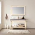thumbnail image 2 of Vinnova Teruel 48" Rectangle Gold Aluminum Framed LED Wall Mount Bathroom Vanity Mirror, 2 of 9