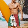 thumbnail image 6 of Binienty Men's Board Shorts Swim Trunks With Distressed Mexican Flag Pattern - Lightweight for Beach Vacations and Summer Surfing, 6 of 10