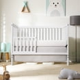 thumbnail image 6 of CASEMIOL 5-In-1 Convertible Crib, New Zealand Pinewood Baby Bed,Baby Crib With 3 Height Adjustment, Non-Toxic Finish, Easy to Assemble, White, 6 of 13